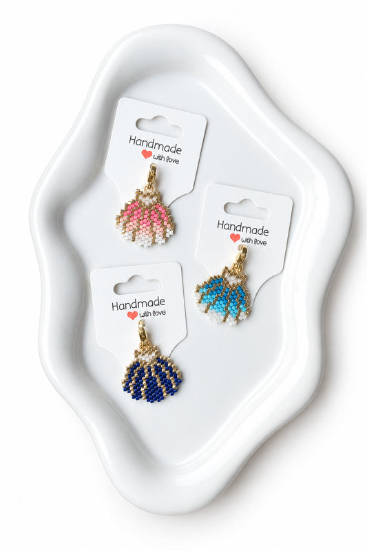 Beaded Shell Charm